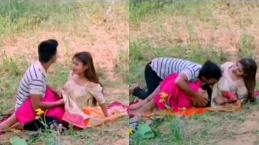 Dehati lover couple sex in public
