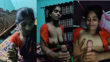 Indebted sister-in-law grabbed a big cock and masturbated